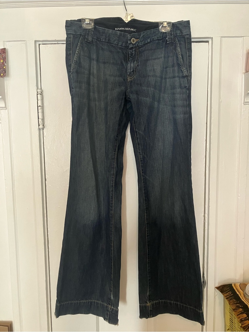 Banana Republic Women's Dark Indigo TrouserJeans- Vintage